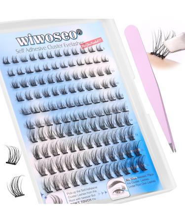 Self Adhesive Eyelashes - No Glue Needed, Natural Look Cluster Lashes (120pcs, 8-16MM) - Reusable & Beginner-Friendly - Buy Online on GoSupps.com