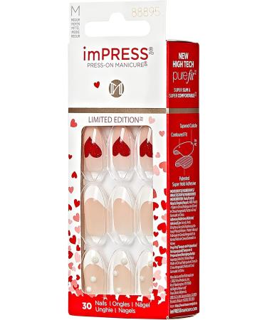 KISS imPRESS Press-On Manicure Limited Edition Valentine Nails Love Like This 30 Count LoveLike This - Buy Online on GoSupps.com