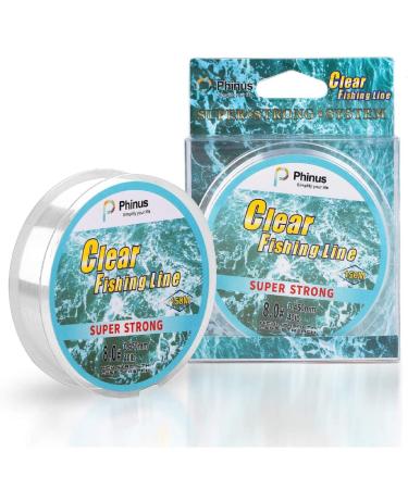Fishing Wire 492FT/164Yard/150M 8.0#, Clear Fishing Line Jewelry String Invisible Nylon Thread for Hanging Decorations, Beading and Crafts