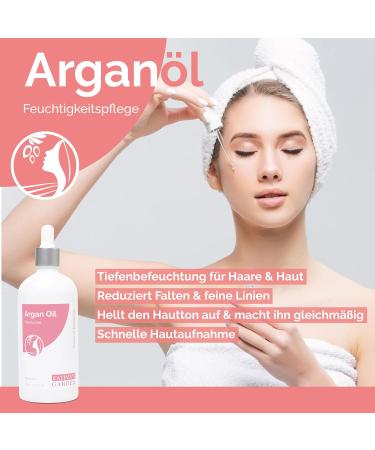 Fatima's Garden 100% Natural Argan Oil with Jasmine - Anti-Aging Moisturizing Cold-Pressed Oil for Face Hair Body & Nails - 100ml (1 Pack) - Buy Online on GoSupps.com