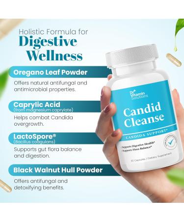 DR VITAMIN SOLUTIONS 15 Day Cleanse Gut Support Candida Cleanse Supplement for Men & Women - Buy Online on GoSupps.com