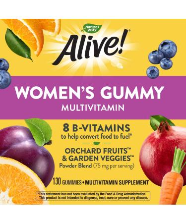 Nature's Way Alive! Women's Gummy Vitamins - 130 Great Fruit Flavored Gummies - Buy Online on GoSupps.com