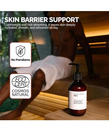 Nordisk Element Body Serum for Men 9.13 Fl Oz | Lightweight & Instant Hydrating Serum with Hyaluronic Acid Antioxidants & Nordic Botanicals | Vegan Spices & Sandalwood Scent - Buy Online on GoSupps.com