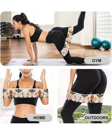 Shop Stylish Resistance Bands - Orange & Brown Fabric Exercise Bands for Ultimate Fitness - Buy Online on GoSupps.com
