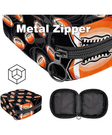 Portable Men's & Women's Tie Storage Bag | American Football Rugby Balls | Compact Menstrual Pad & Cup Pocket with Zip for Teens & Girls - Buy Online on GoSupps.com