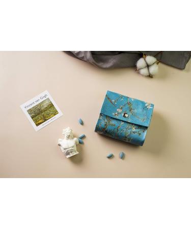 Buy LIZIMANDU Weekly Travel Pill Organizer | Daily AM PM Medication Reminder | 7 Compartments for 4 Times a Day | Includes Stylish Leather Carrying Case - Peach Blossom - Buy Online on GoSupps.com