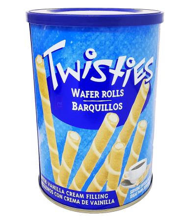 Wafer Rolls with Flavoured Cream Filling Selection 400g (Vanilla Pack of 1) Vanilla Pack of 1