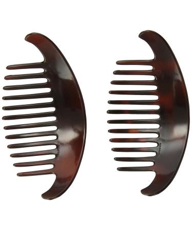 Caravan Large Interlocking Comb Pony Tortoise Shell Pair - 2 Count - Buy Online on GoSupps.com