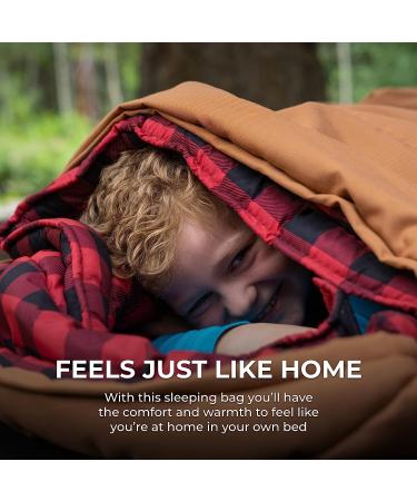 TETON Sports Jr Sleeping Bag for Boys, Girls & Kids - 20F & 0F Options - Camping Accessory for Sleepover, Cabins, RV - Blue Liner - Buy Online on GoSupps.com