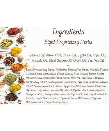 Eco-Luxe Herbal Hair Rejuvenator Oil - Intensive 22-Herb & 8-Oil Treatment Mask for Hair Density - Combat Loss, Fall, Dryness, Breakage, Split Ends, Dandruff, Frizz & Tangles - All-Natural Nourishment - Buy Online on GoSupps.com