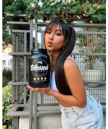BLESSED Plant Based Protein Powder - 23g Vegan Pea Protein, Gluten & Dairy Free - Cookie Crunch (30 Servings) - Buy Online on GoSupps.com