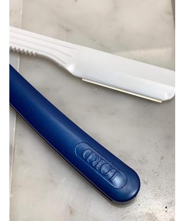 50 Disposable Razor Blades for Men - Barber Straight Edge Shaving Tool | Beard Shaping & Travel Razors - Individually Wrapped - Buy Online on GoSupps.com