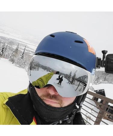 findway Ski Goggles OTG for Women Men Adult Youth - A1-white Frame Silver Lens Vlt 12% - Buy Online on GoSupps.com