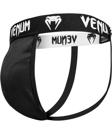 Venum Challenger Adult Groin Guard - Silver Series M Black | Premium International Shipping Available - Buy Online on GoSupps.com