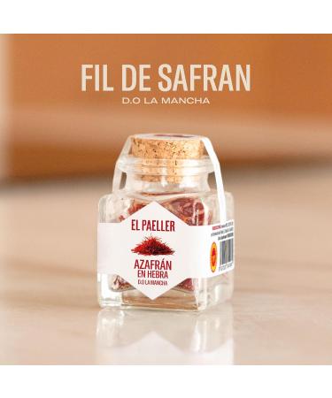 EL PAELLER Safran Origine Espagne D.O. La Mancha 100% Naturel et Pur Ar me et Saveur Intenses Id al pour Paella et Cuisine M diterran enne - Buy Online on GoSupps.com
