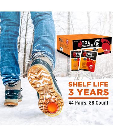 MEDLOT Toe Feet Warmers - 22/44 Pairs | Air-Activated Adhesive Warmers for Shoes and Boots - Buy Online on GoSupps.com