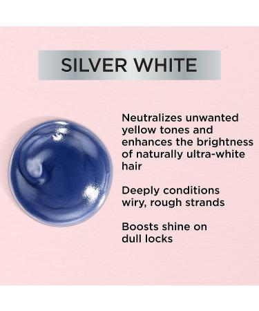 L'Oreal Paris Le Color Gloss Silver White Hair Toner 4 Fl Oz - Deep Conditioning Treatment for Gray Hair - 1 Step In-Shower Toning Gloss Kit - Buy Online on GoSupps.com