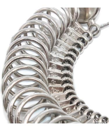 PHYHOO Metal Ring Sizer Set - Ring Mandrel & Gauge Kit for Jewelry Making - US Sizes 0-13 - Buy Online on GoSupps.com