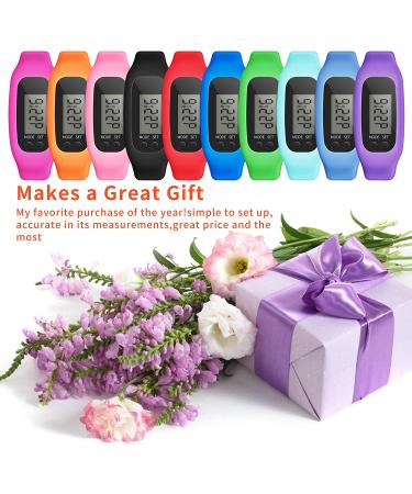 Bomxy Fitness Tracker Watch - Easy Operation Pedometer for Walking and Running - Calorie Burning and Steps Counting - Black - Buy Online on GoSupps.com