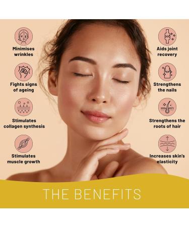Vegan Collagen Supplement for Skin Hair Nails Joints & Bones - 2 Months Supply | With Biotin, Lysine, Bamboo Silica, Zinc, Vitamin C, E & A | Collagen for Vegans & Vegetarians | 60 Count - Buy Online on GoSupps.com