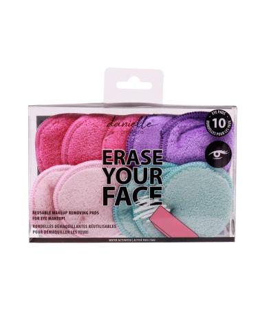 Erase Your Face Reusable Makeup Removing Wipes Cloths Rounds  10 Count (Pack of 1)