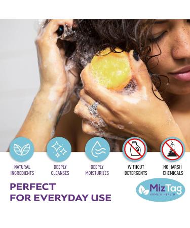 Shampoo & Conditioner Bar Set for Women - 5pc Eco-Friendly Hair Care Gift with Holder, Travel Tins & Soap Saver - Buy Online on GoSupps.com