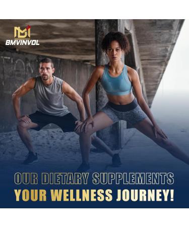 BMVINVOL 5-in-1 Berberine Supplement with Ceylon Cinnamon Gymnema Sylvestre Bitter Melon & Black Pepper - Supports Immune Function Cardiovascular Heart (60 Count) - Buy Online on GoSupps.com