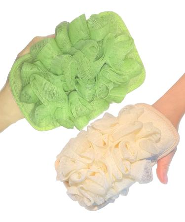 2 Pack Exfoliating Glove Bath Mitt for Men & Women - Loofah Sponge Brushes for Shower Scrubber and Dead Skin Removal - Buy Online on GoSupps.com