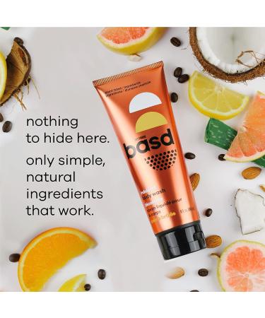 basd Natural Body Wash - Cr me Br l e Scented | Organic, Vegan, Hypoallergenic - 8oz - Buy Online on GoSupps.com