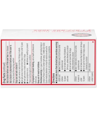 Tylenol Regular Strength Tablets - Acetaminophen Pain Relief 100 ct - Buy Online on GoSupps.com