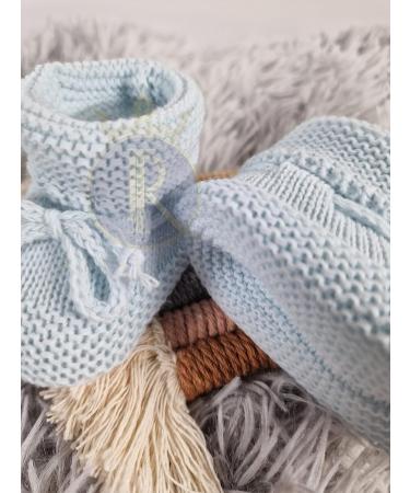 Royal Icon Knitted Bow Baby Booties for 0-3 Months - Blue Ri359 - Buy Online on GoSupps.com
