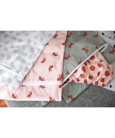 L SSIG Wet Bag - Reusable Child Baby 2 Pack | Little Forest Fox - Eco-Friendly & Waterproof - Buy Online on GoSupps.com