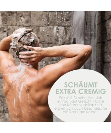 Jean & Len Energy 4in1 Shower Gel with Sea Extracts & Cucumber | Vegan Body Hair & Face Cleanser | Paraben & Silicone-Free 250ml - Buy Online on GoSupps.com