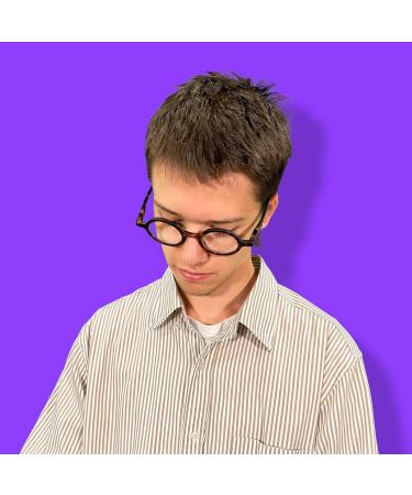 LONDON MOLE Round Reading Glasses - Matte Brown Tortoiseshell | Stylish Men's Women's Unisex Readers 1.5x - Buy Online on GoSupps.com