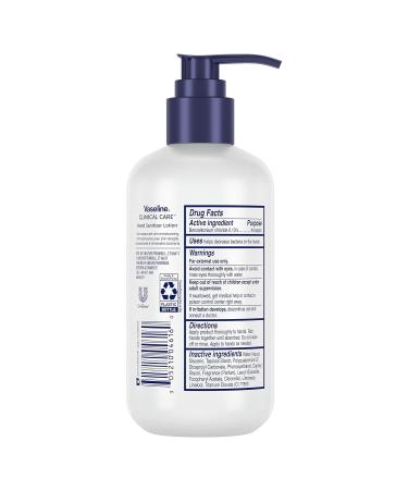 Vaseline Clinical Care Hand Sanitizer Lotion 2-In-1 - 3 Count, 8 Oz | Hydrating Skin Care, Moisturizes & Eliminates Bacteria - Buy Online on GoSupps.com