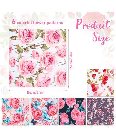 Amaxiu Flower Microfiber Glasses Cleaning Cloths - 6 Piece Multicolored Set | Soft & Reusable | Perfect for Sunglasses Camera Cell Phones & Laptops - 16x16cm - Buy Online on GoSupps.com