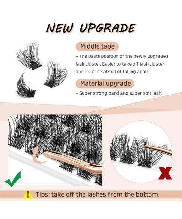 72 Pcs DIY C Curl Lash Clusters 8-16mm | Reusable Individual Cluster Lashes for Professional Makeup - Buy Online on GoSupps.com