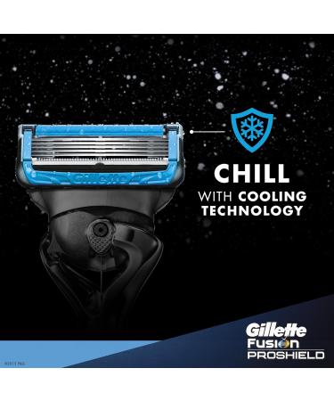 Gillette Fusion Proshield Chill Razor Blade Refills 4 count - Buy Online on GoSupps.com