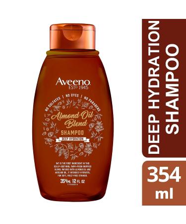 Aveeno Almond Oil Blend Sulfate-Free Shampoo with Avocado Oil - Intense Hydration for Thick, Curly, Frizzy, or Coarse Hair - 12 Fl Oz - Buy Online on GoSupps.com