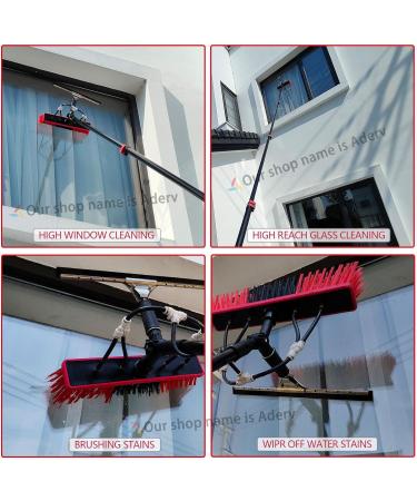 Washing Kit: 3.6-6 M Water Fed Telescopic Brush Squeegee and Soap Dispenser Window Cleaning Pole Window Cleaner Equipment Car Cleaning Brush (35cm Brush Head 3.6M) 35cm Brush Head 3.6M - Buy Online on GoSupps.com