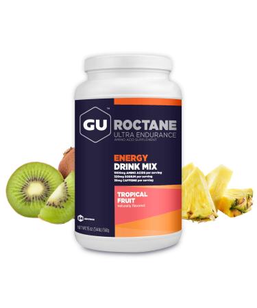 GU Energy Roctane Ultra Endurance Energy Drink Mix, 3.44-Pound Jar, Tropical Fruit