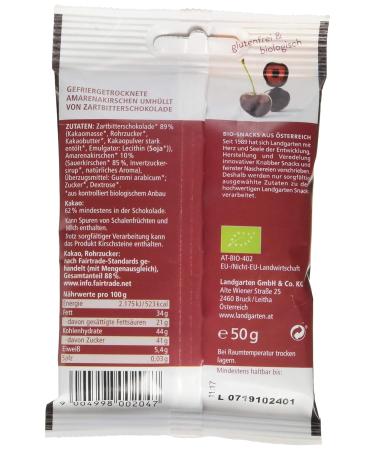 Buy Landgarten Vegan Organic Amares in Dark Chocolate | 50g Pack - International Shipping Available - Buy Online on GoSupps.com