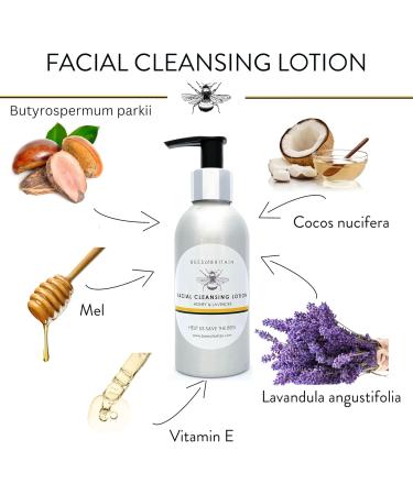 BEES of BRITAIN - 99% Natural - Cleansing Lotion - Honey Lavender. Cleanse Soothe Hydrate. pH 5.5 Sensitive Skin. We Donate 5% of our Profit to Save Bees + Pollinators. 150ml - Buy Online on GoSupps.com