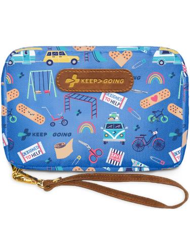 Keep Going Travel First Aid Kit for Kids 130 Pc. First Aid Kit for Car Purse Diaper Bag Backpack & Suitcase with Latex-Free Bandages 7 x 5 x 2 in. Travel First Aid Kit TSA-Approved Signature