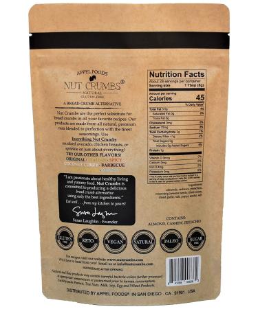 Appel Foods Nut Crumbs - Gluten Free, Sugar Free, Low Carb, Low Sodium, Raw Premium Nuts (Everything) - Buy Online on GoSupps.com