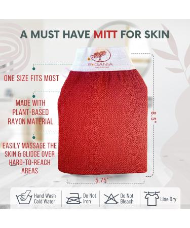 R gania Deep Exfoliating Glove - Korean Body Mitt for Dead Skin Ingrown Hair & Spray Tan Removal - Gentle Exfoliator for Shower - International Shipping Available - Buy Online on GoSupps.com