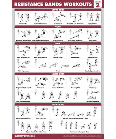 17 Pack Exercise Poster Set - Laminated Workout Posters for Dumbbell Yoga Resistance Training & More (45.7 x 61 cm) - Ideal for Fitness Enthusiasts - Buy Online on GoSupps.com