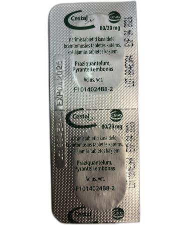 Effective Cat Deworming Tablets - Fight Intestinal Parasites & Diarrhea 2-Piece Pack - Buy Online on GoSupps.com