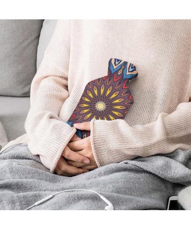 Mandala Floral Hot Water Bottle | Rubber Design for Pain Relief & Therapy | Ideal for Cramps & Foot Warming - Buy Online on GoSupps.com