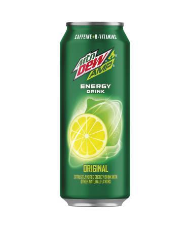 Amp Energy, Original, Caffeine, B Vitamins, 16 Fl Oz. Cans (12 Pack) - Buy Online on GoSupps.com